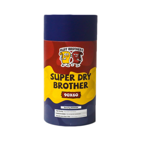 SUPER DRY BROTHER DARK BLUE (90x60) - Микрофибра для сушки BUFF BROTHERS
