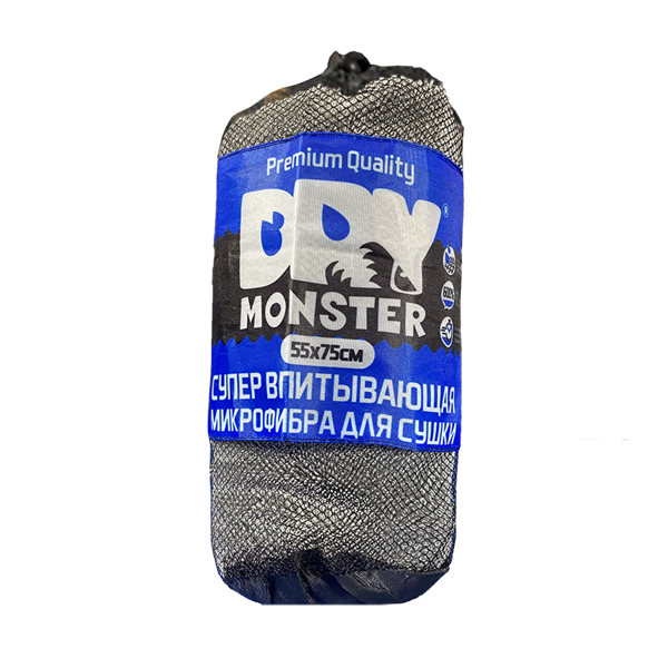 Dry Monster Микрофибра для сушки поверхности (75*55см), серая