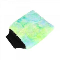 Color-pop wash mitt (зеленая, 20x25cm) - Рукавица для мойки кузова плюшевая особомягкая