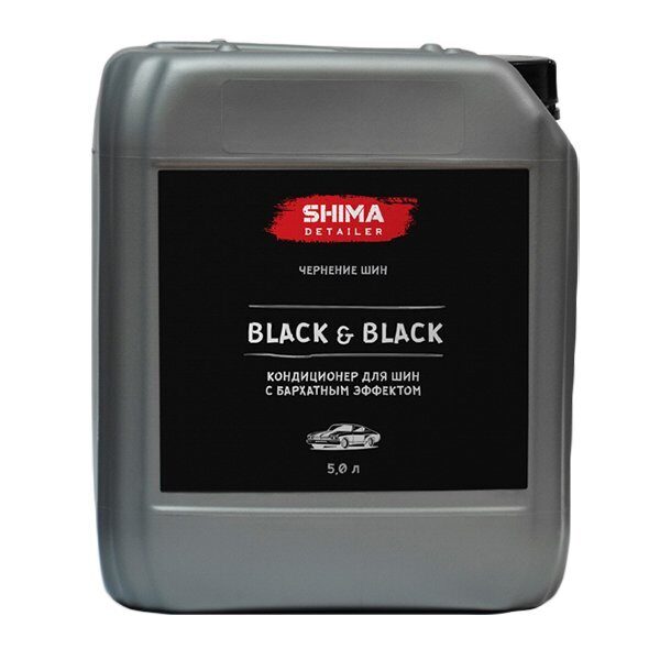 SHIMA DETAILER "BLACK & BLACK" (5 л) - Кондиционер для шин с бархатным эффектом