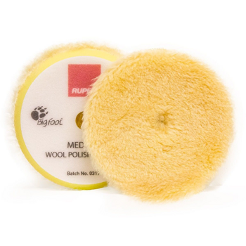 Мягкий полировальный диск из натуральной овчины (150/170мм., желтый) 9.BW180M
